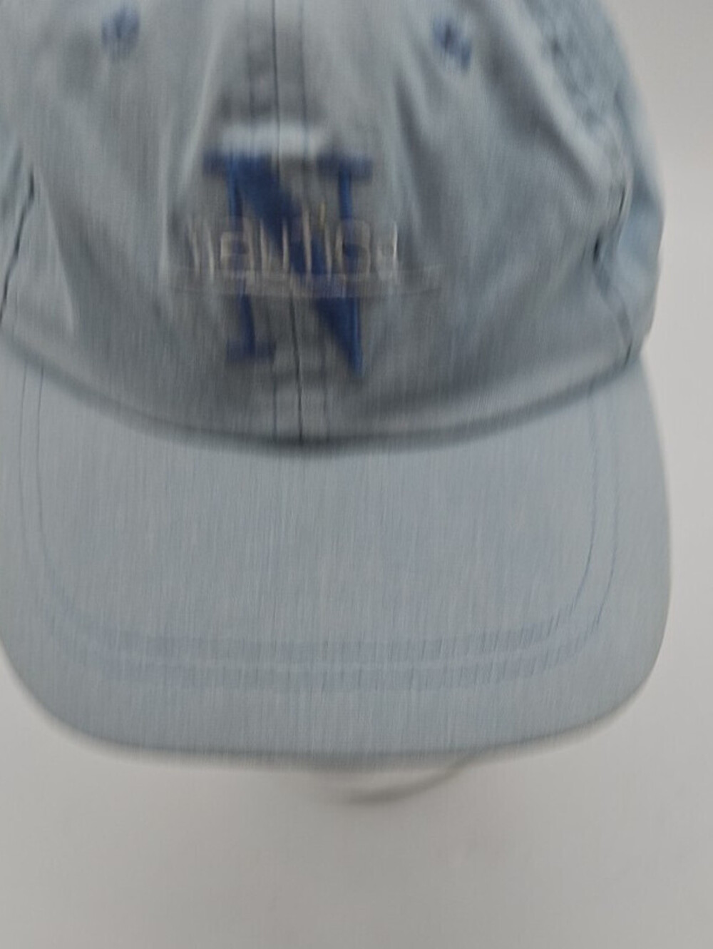 Vintage Nautica Light Blue Washed Cotton Dad Hat Baseball Cap Embroidered N Logo